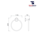 Vòng treo khăn TECHBATH T1112.01 - Ảnh 2