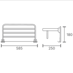 Vắt khăn giàn TECHBATH T1209.09 - Ảnh 2