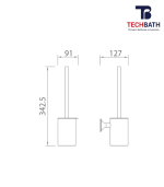 Chổi cọ Toilet TECHBATH T1111.05 - Ảnh 2