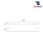 Vắt khăn đơn TECHBATH T1207.06 - Ảnh 2