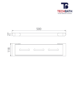 Kệ dưới gương TECHBATH T1206.06 - Ảnh 2
