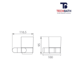 Kệ để cốc TECHBATH T1210.07 - Ảnh 2