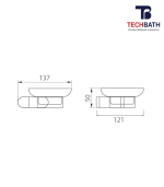 Kệ xà phòng TECHBATH T1204.09 - Ảnh 2