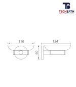 Kệ để xà phòng TECHBATH T1204.07 - Ảnh 2
