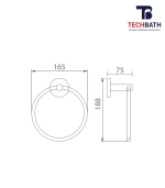 Vòng treo khăn TECHBATH T1212.02 - Ảnh 2