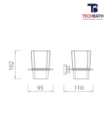 Kệ để cốc TECHBATH T1110.05 - Ảnh 2