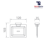 Kệ để xà phòng TECHBATH T1104.05 - Ảnh 2