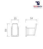 Móc quần áo TECHBATH T1103.08 - Ảnh 2