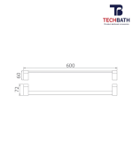 Vắt khăn đơn TECHBATH T1207.02 - Ảnh 2