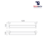 Vắt khăn đôi TECHBATH T1308.01 - Ảnh 2