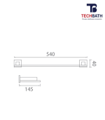 Kệ dưới gương  TECHBATH T1406.01 - Ảnh 2