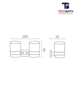 Kệ cốc TECHBATH T1410.01 - Ảnh 2