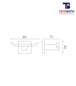 Móc áo TECHBATH T1403.03 - Ảnh 2