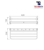 Vắt khăn giàn TECHBATH T1109.10 - Ảnh 2