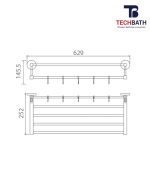 Vắt khăn giàn TECHBATH T1209.13 - Ảnh 2