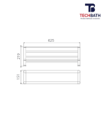 Vắt khăn giàn TECHBATH T1509.01 - Ảnh 2