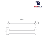 Vắt khăn giàn TECHBATH T1209.08 - Ảnh 2