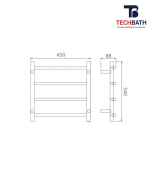 Vắt khăn cây TECHBATH T1609.01 - Ảnh 2