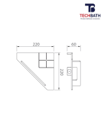 Kệ phòng tắm TECHBATH T1114.01 - Ảnh 2
