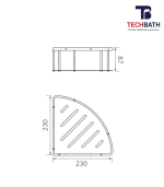 Kệ phòng tắm TECHBATH T1514.03 - Ảnh 2