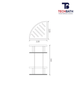 Kệ Để Đồ Nhà Tắm 02 Tầng T1314.02 - Ảnh 2
