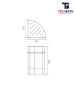 Kệ phòng tắm TECHBATH T1514.07 - Ảnh 2