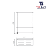 Kệ phòng tắm TECHBATH T1514.15 - Ảnh 2