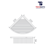 Kệ phòng tắm TECHBATH T1614.01 - Ảnh 2