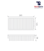 Kệ phòng tắm TECHBATH T1614.02 - Ảnh 2