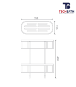 Kệ phòng tắm TECHBATH T1514.02 - Ảnh 2