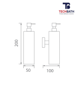 Bình xịt xà phòng TECHBATH T1716.02 - Ảnh 2