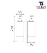 Bình xịt xà phòng TECHBATH T1716.03 - Ảnh 2