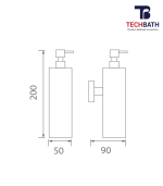 Bình xịt xà phòng TECHBATH T1716.04 - Ảnh 2