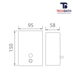 Bình xịt xà phòng TECHBATH T1216.01 - Ảnh 2