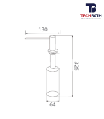 Bình xịt xà phòng TECHBATH T1816.02 - Ảnh 2