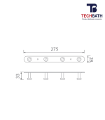 Móc treo quần áo TECHBATH T1203.01 - Ảnh 2