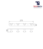Móc treo quần áo TECHBATH T1203.11 - Ảnh 2
