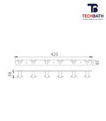 Móc treo quần áo TECHBATH T1203.12 - Ảnh 2