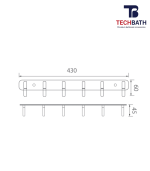 Móc treo quần áo TECHBATH T1403.02 - Ảnh 2
