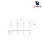 Móc treo quần áo TECHBATH T1203.13 - Ảnh 2