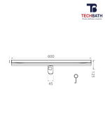 Ga thoát sàn dài TECHBATH T1921.10 - Ảnh 2