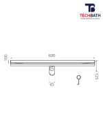 Ga thoát sàn dài TECHBATH T1921.07 - Ảnh 2