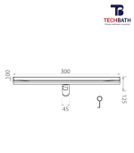 Ga thoát sàn dài TECHBATH T1921.03 - Ảnh 2