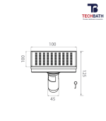 Ga thoát sàn TECHBATH T1921.12 - Ảnh 2
