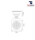Ga thoát sàn TECHBATH T2021.01 - Ảnh 2