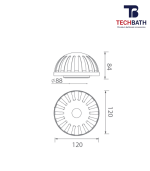 Ga thoát sàn TECHBATH T2021.15 - Ảnh 2