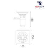 Ga Thoát Sàn Ngăn Mùi 10x10cm T2021.05 - Ảnh 2