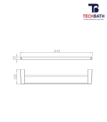 Vắt khăn đôi TECHBATH T1108.01 - Ảnh 2