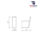 Móc treo quần áo TECHBATH T1103.01 - Ảnh 2