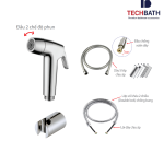 Bộ Vòi Xịt Vệ Sinh Chịu Áp Chống Xoắn T2202.06